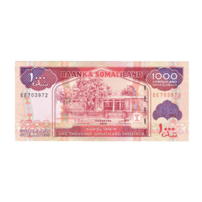 1000 Shillings Somaliland 2014 UNC Condition