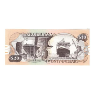 20 Dollars Guyana (1988-1996) back n