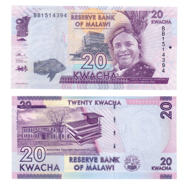 20 Kwacha Malawi 2016
