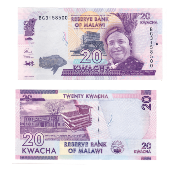 20 Kwacha Malawi 2017