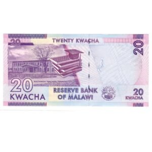 20 Kwacha Malawi 2017 back
