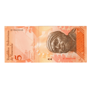 5 Bolívares Venezuela 2007 front