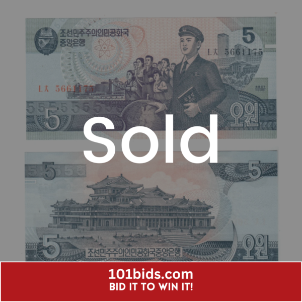 5-Won-North-Korea-1998 sold