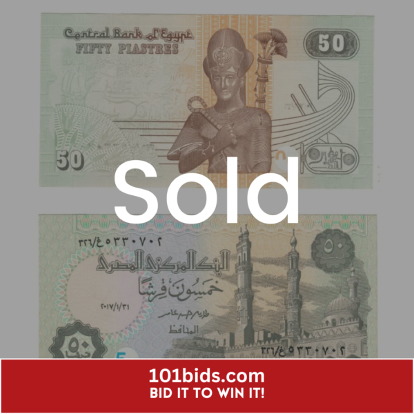 50-Piastres-Egypt-2017 sold