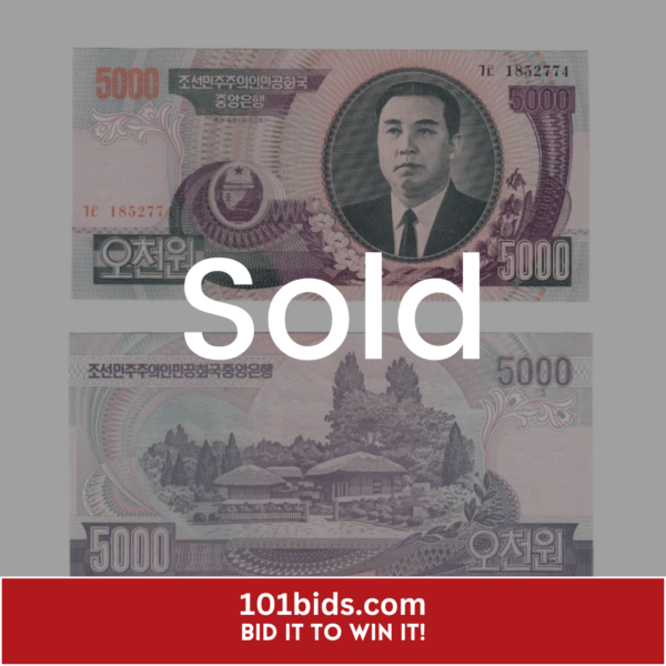 5000-Won-North-Korea-2006 sold