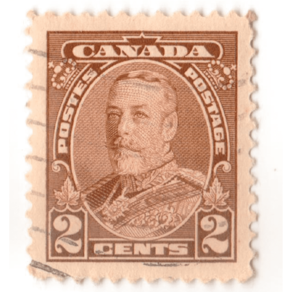 Canada King George V 2 cent brown 193510Aed