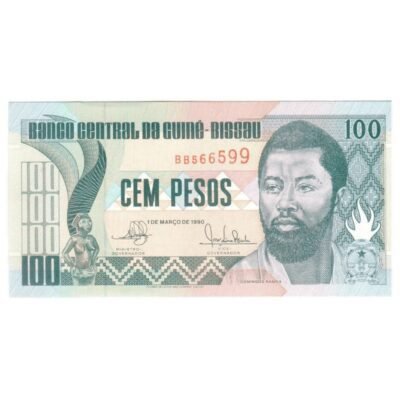GUINEA BISSAU 100 Pesos, 1990, P-11, UNC Condition World Currency