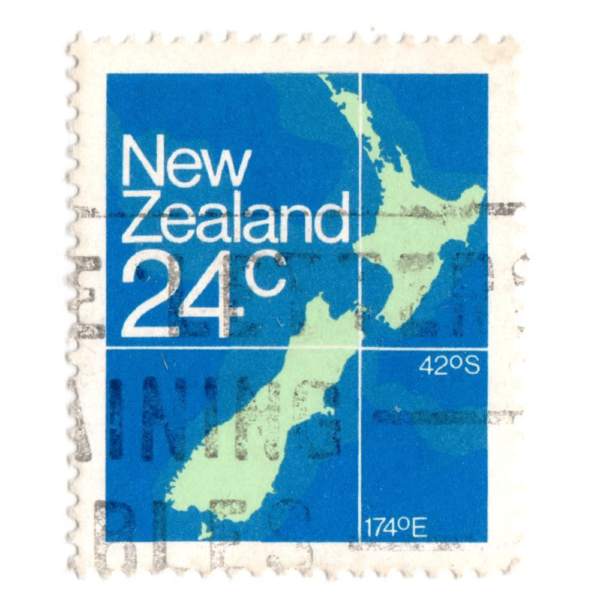 NEW ZEALAND MAP OF NEW ZEALAND 1982 3Aed