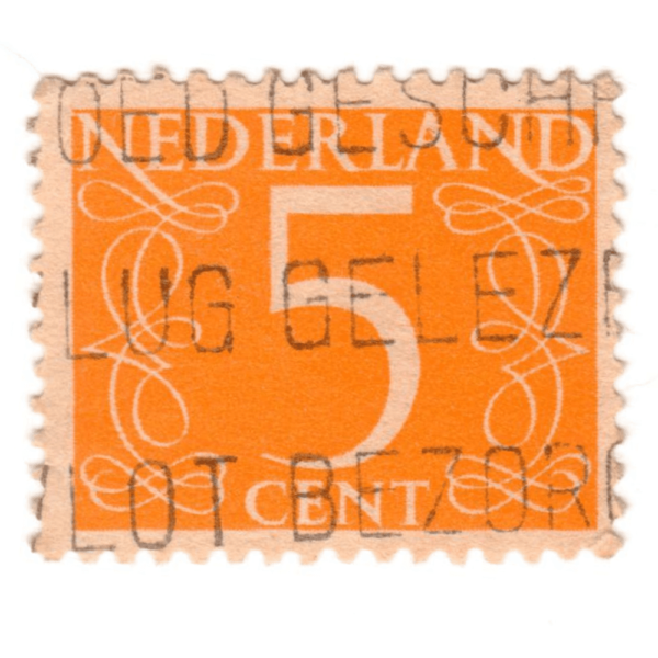 Netherlands - 1953 - New Values and Colors - 5¢ AED 5