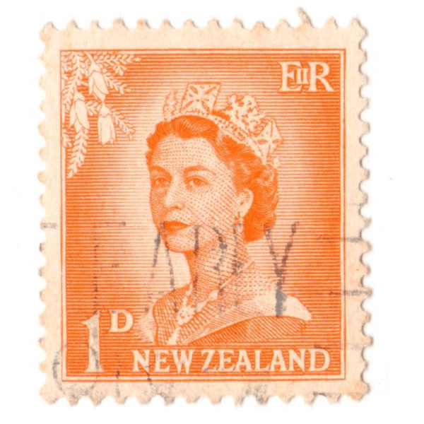 New Zealand 1d Queen Elizabeth II definitive 1956 3Aed