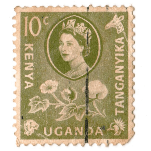 Postage stamps from British East Africa (Kenya, Uganda, Tanganika) in the Flora, Fauna & Landscapes series issued in 1960 aed 5