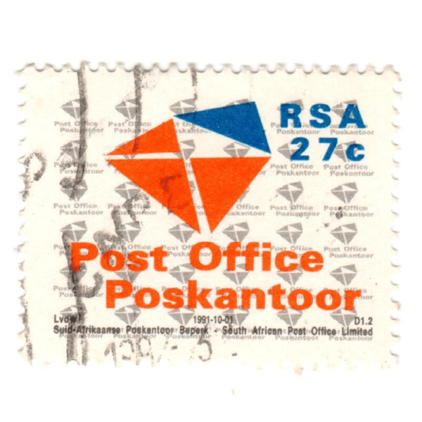 SOUTH AFRICA, 27c Post office Stamp Postage 1991 3Aed