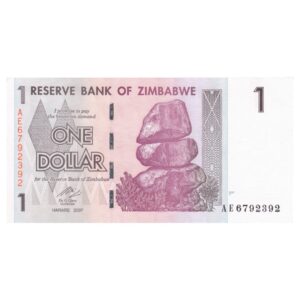 1 Dollar Zimbabwe 2007 1 front