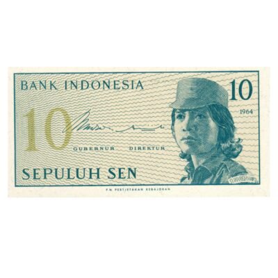 10 Sen Indonesia 1964 UNC Condition