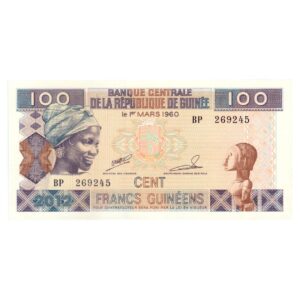 100 Francs Guinea 2012 1 front