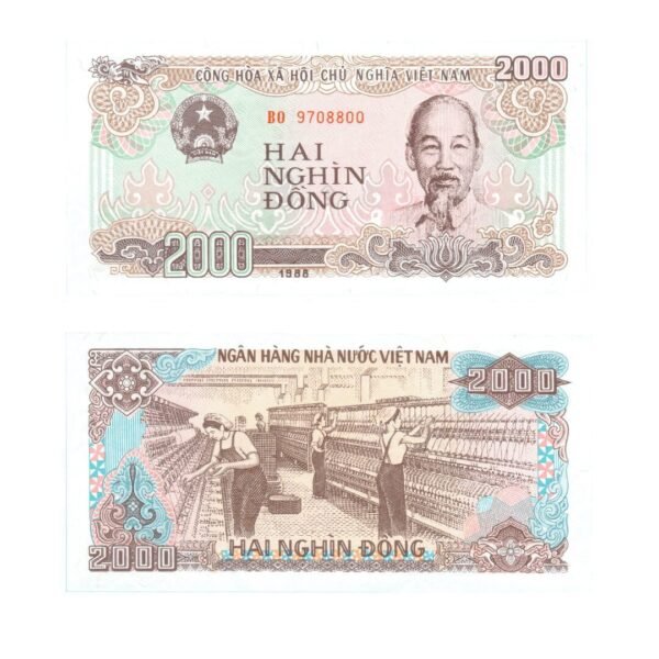 2000 Dong Vietnam 1988 1