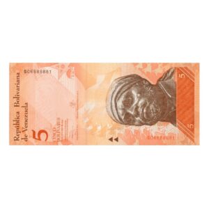 5 Bolívares Venezuela 2013 front