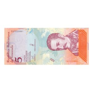 5 Bolívares Venezuela 2018 1 front