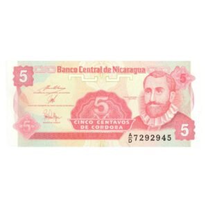 5 Centavos Nicaragua 1991 front