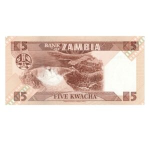 5 Kwacha Zambia (1980-1988) 1 back