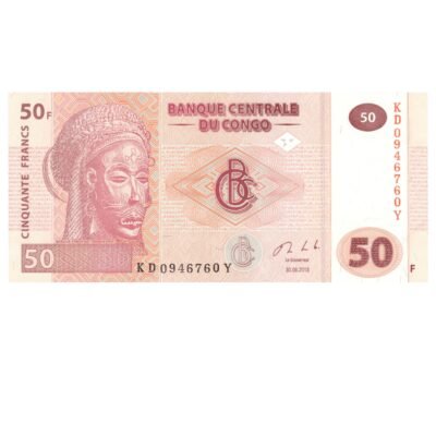 50 Francs Democratic Republic of the Congo 2013 UNC Condition