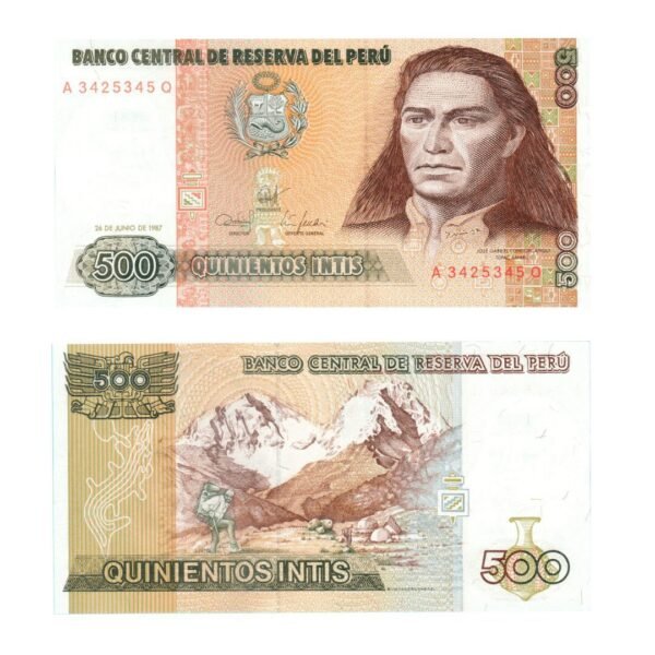 500 Intis Peru 1987 1