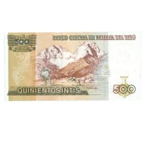 500 Intis Peru 1987 1 back