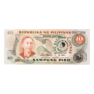 10 Pesos Philippines 1981 front