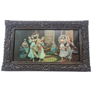 Oil-Painting-Multicolored-Hand-Painted-Painting-With-Antique-Style-Pomp-Frame-150-x-90cmn1