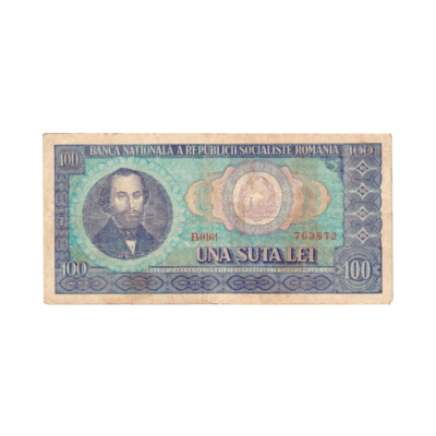 100 Lei ROMANIA 1966