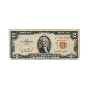 2 Dollars United States of America 1953 UNC Condition front