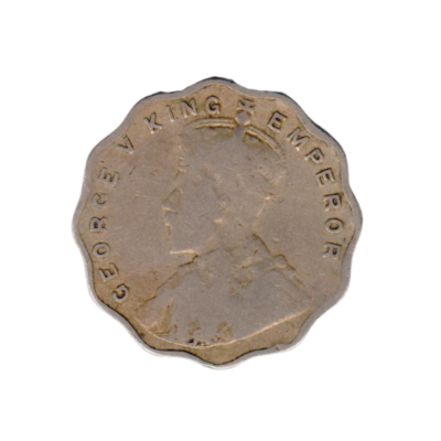 India British 1 Anna 1918