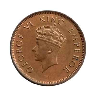 India British 1 Quarter Anna 1939