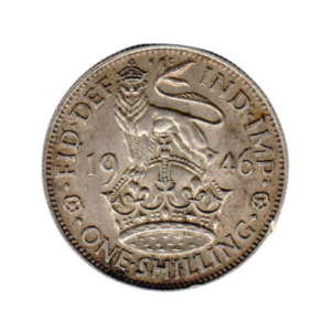 India British 1 Shilling 1946 back