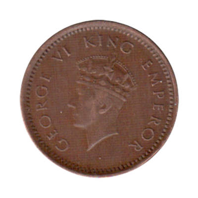 India British Half Pice 1939