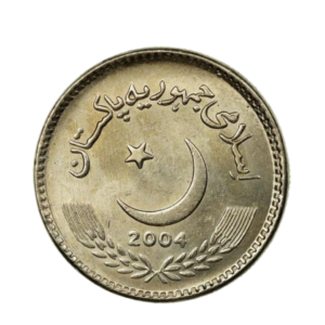 Pakistan 5 Rupee 2004 front