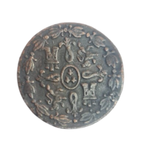 4 Maravedis King Ferdinand VII Laureate Spain 1833 Copper Coin back