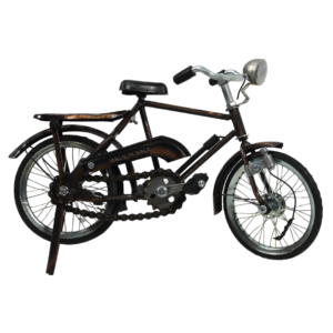 Black And Bronze Metal Bicycle – Bicycle Statue 4