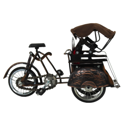 Pedicab Miniature Yogyakarta, Vintage Handmade Tricycle Pedicab, Becak Asia Perfect Home Decor