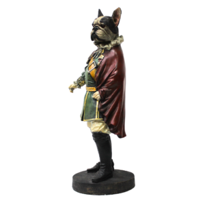 Sir Frenchie Standing Figure Plastic Dog Decor 1