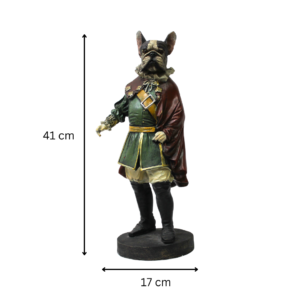 Sir Frenchie Standing Figure Plastic Dog Decor 8