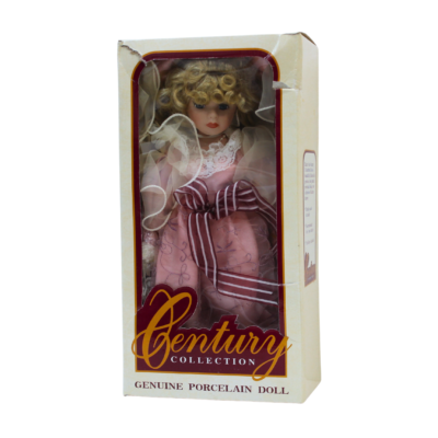 Vintage 1980’s Century Collection Porcelain Doll With Stand