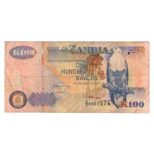 100 Kwacha Zambia 1992 Banknote front