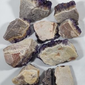 2 Set of Amethyst Crystal Cluster 3