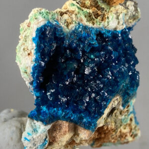 3.1cm Rare Blue Veszelyite on Matrix from China 2