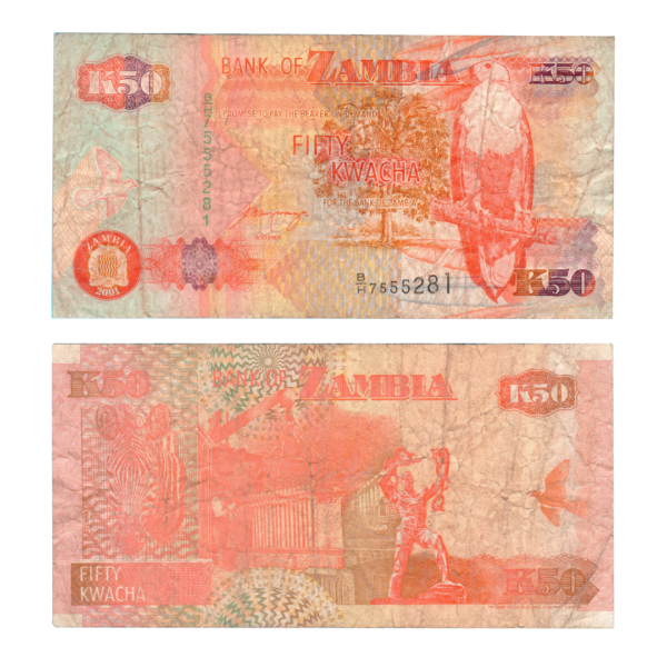 50 Kwacha Zambia 2001 Banknote