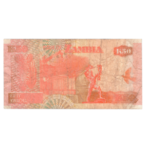 50 Kwacha Zambia 2001 Banknote back