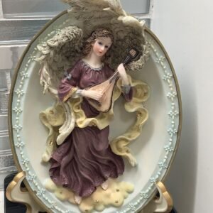 Angel Plate Handcrafted 3D with Stand Vintage Holiday 7 Wall Home Decor Hanger