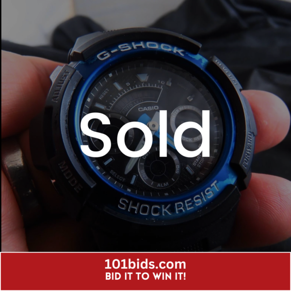 Aw-591 Casio G-Shock Dual Time With Led Light Quatez Men Watch Sold