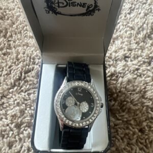 Disney Womens Mickey Mouse Rhinestone Watch Mk1094 With Box 1
